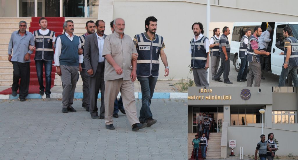 Iğdırda İran Ajanlarına Yardım Ettikleri İddia Edilen 9 Kişi Erzuruma Sevk Edildi