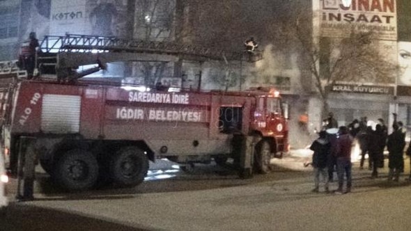 Otobüs Firmasına Ait Ofiste Yangın Çıktı