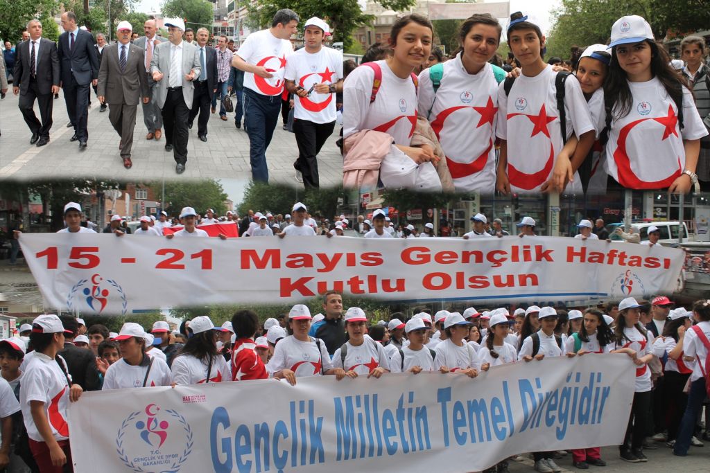 Iğdırda Gençlik Yürüyüşü Yapıldı