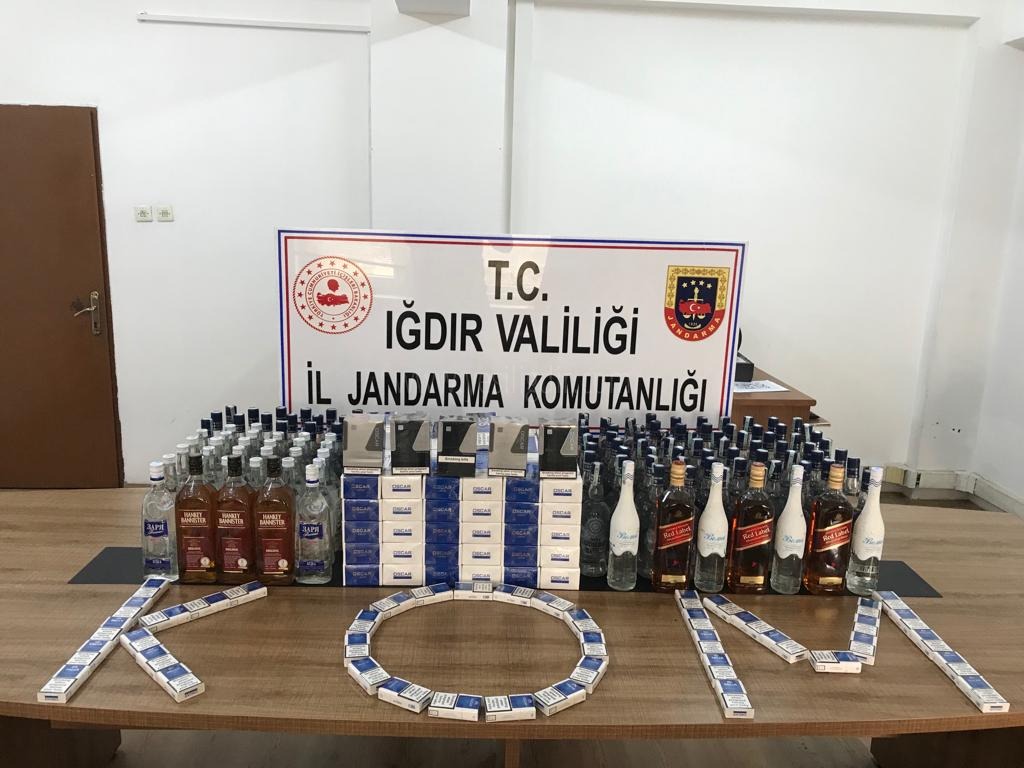 Kaçak Sigara ve İçki Ele Geçirildi