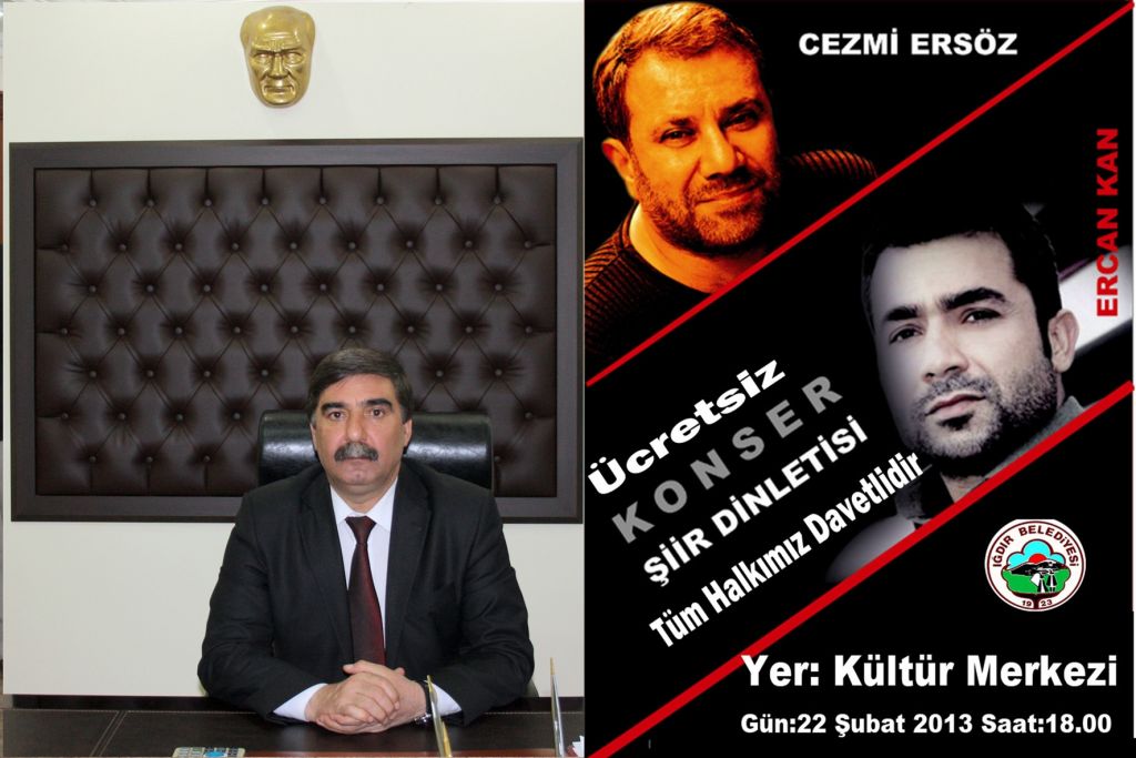 Iğdır Belediyesinden Ücretsiz Konser ve Şiir Dinletisi