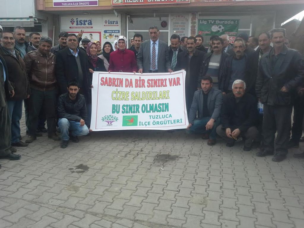 Tuzluca İlçesinde BDP HDP Cizredeki Katliamları Kınadı
