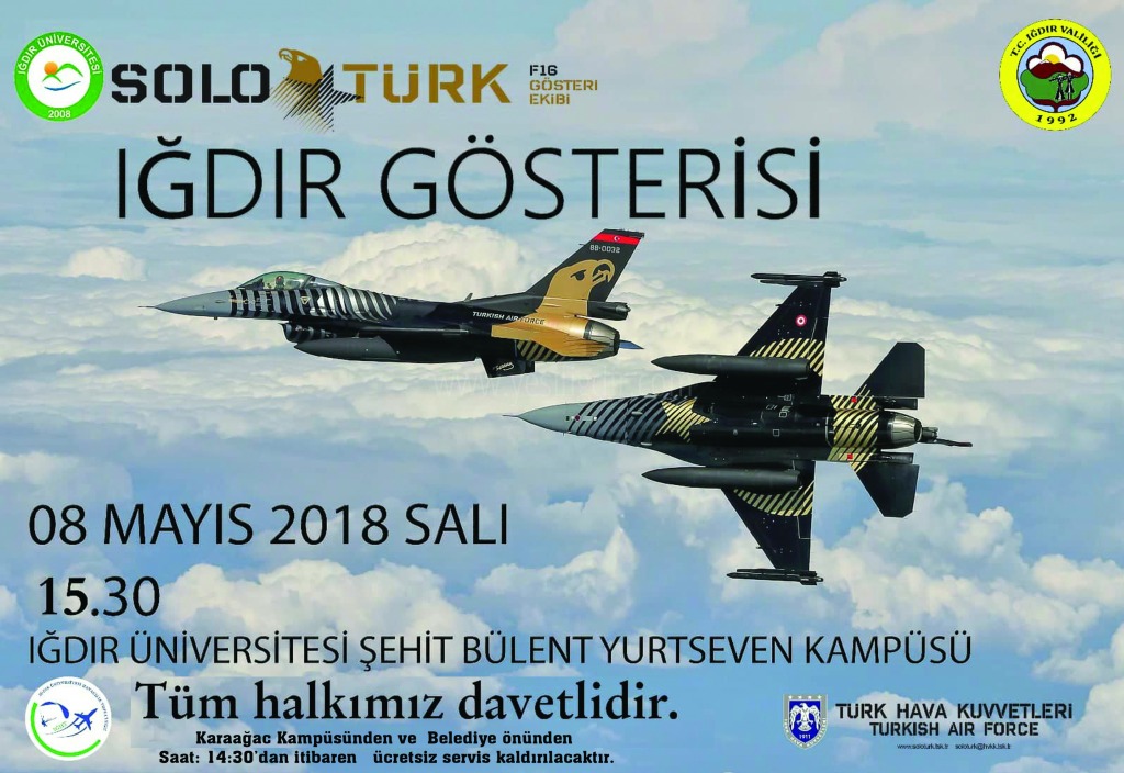 Solo Türk Iğdır'da ilk Defa Gösteri Yapacak
