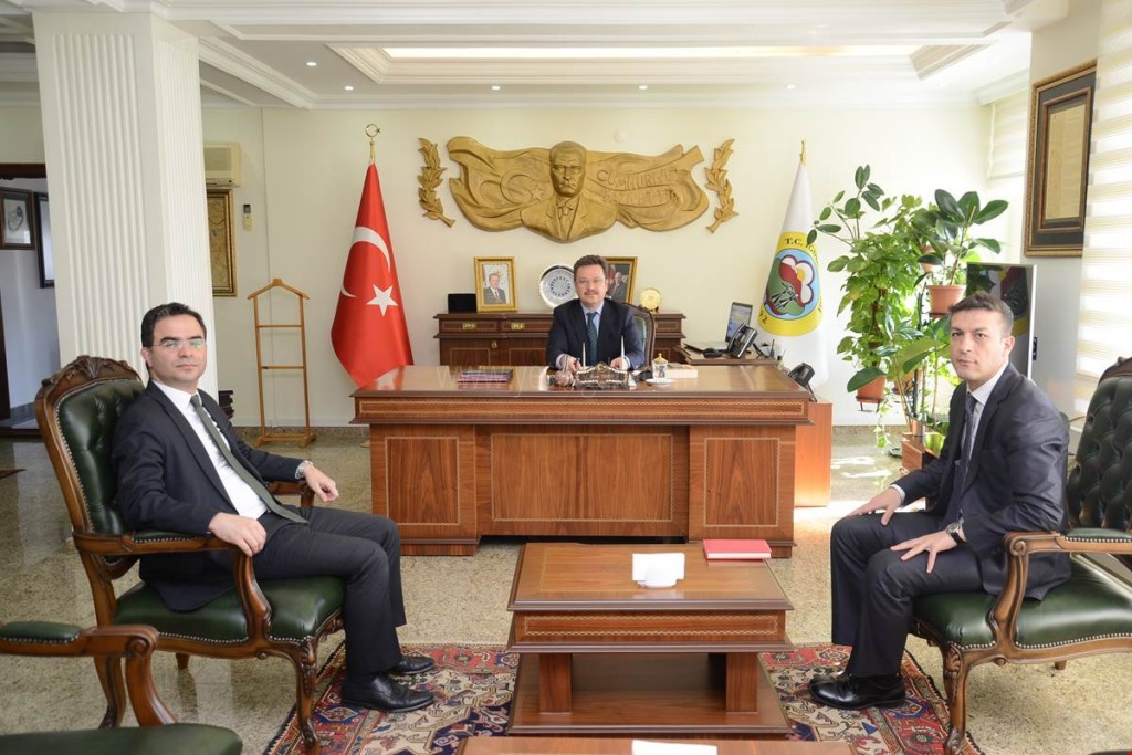 VALİ ÜNLÜ SGK MÜFETTİŞİ İSMAİL AYDIN'I MAKAMINDA KABUL ETTİ