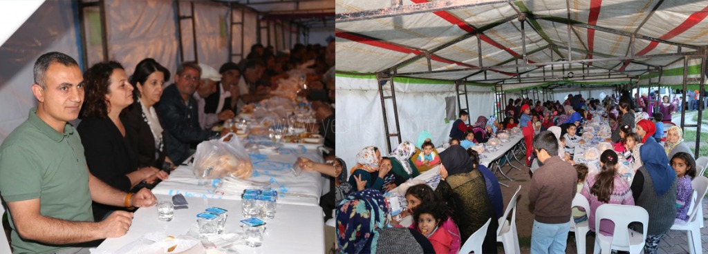 IĞDIR BELEDİYESİ RAMAZAN AYININ İLK ÇADIRINI KARAAĞAÇ MAHALLESİNDE KURDU