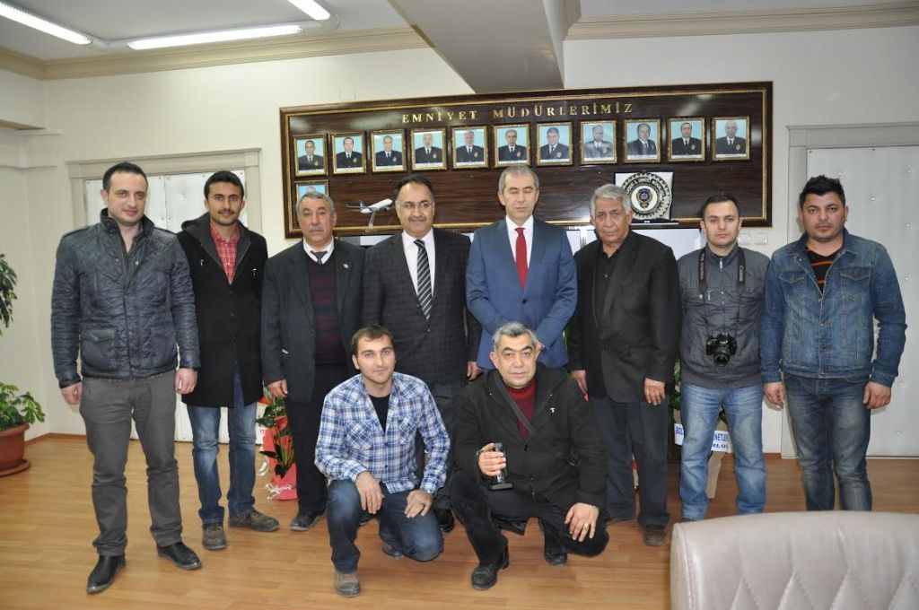 Iğdır'lı Gazeteciler İl Emniyet Müdürünü Ziyaret Etti