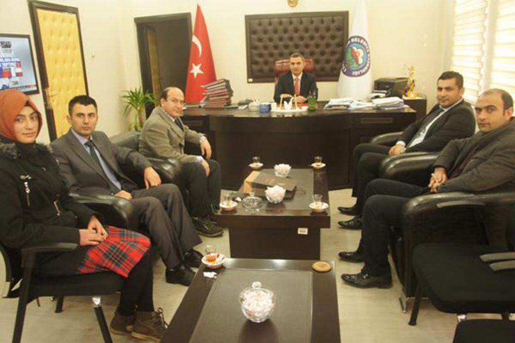 Okul İdarecilerinden Eş Başkan Murat Yikite Ziyaret