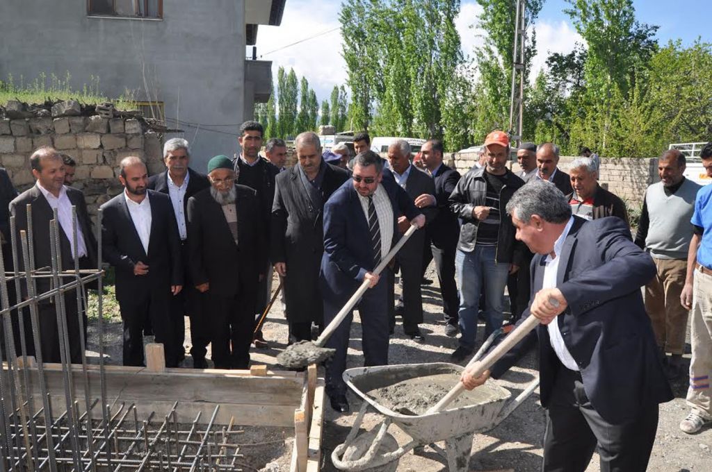 Hacı Edine Camisinin Minare Temeli Atıldı