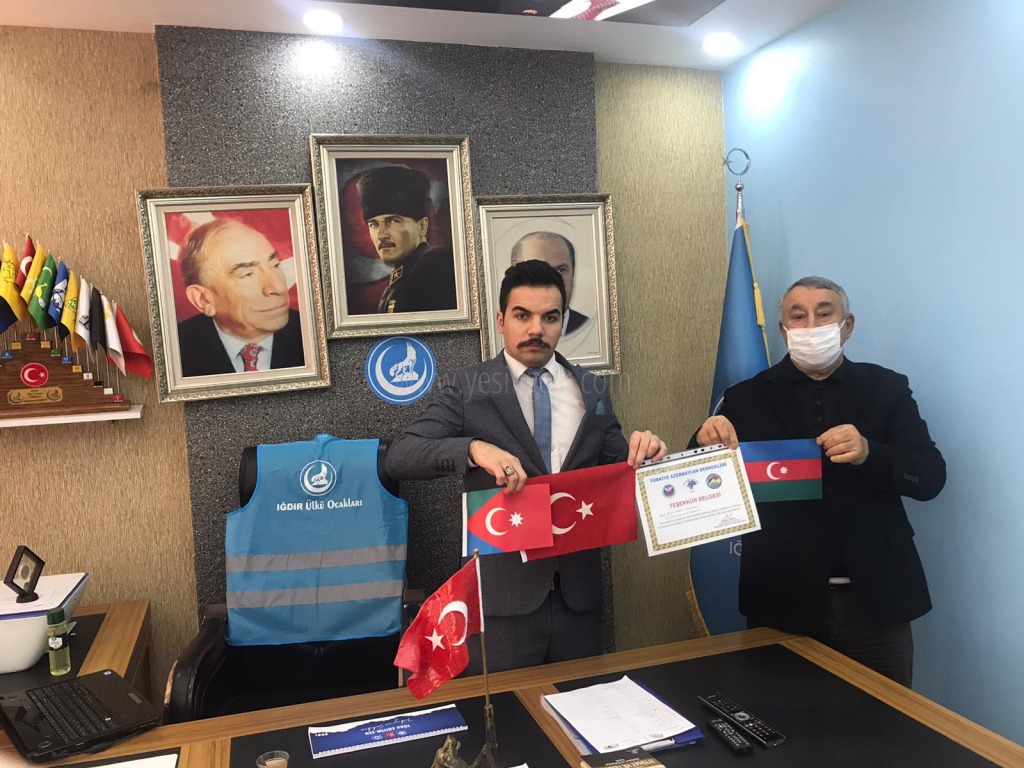 SERDAR ÜNSALDAN ÜLKÜ OCAKLARI BAŞKANINA TEŞEKKÜR BELGESİ
