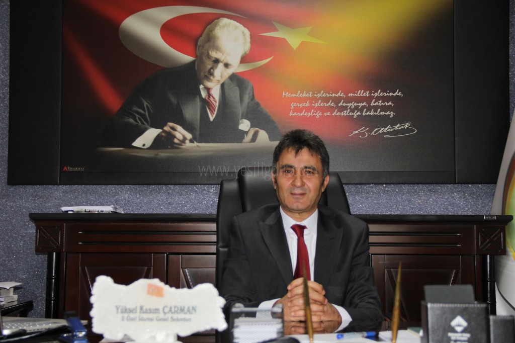 Yüksel Kasım Çarman Görevine Başladı