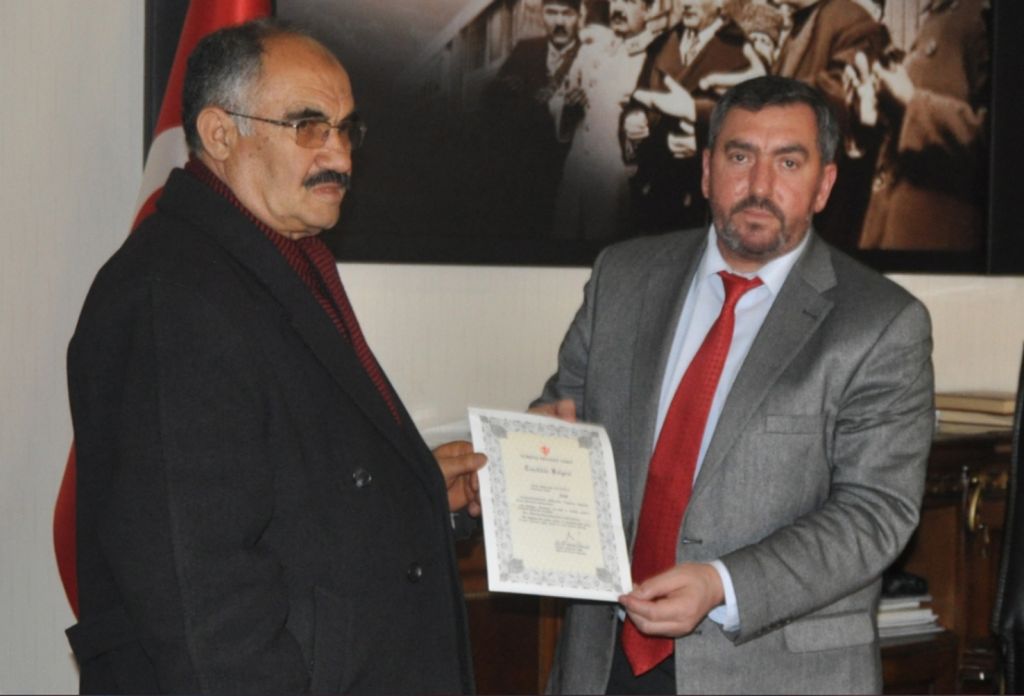 Eyupoğluna Teşekkür Belgesi