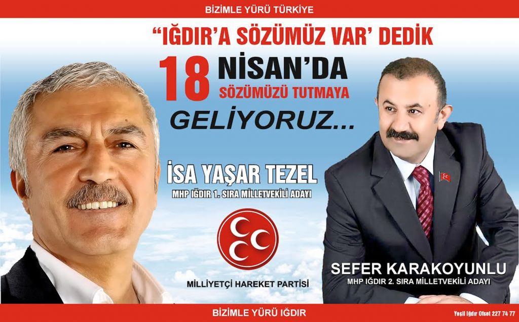 MHP Iğdır Milletvekili Adayları 18 Nisan'da Iğdır'da