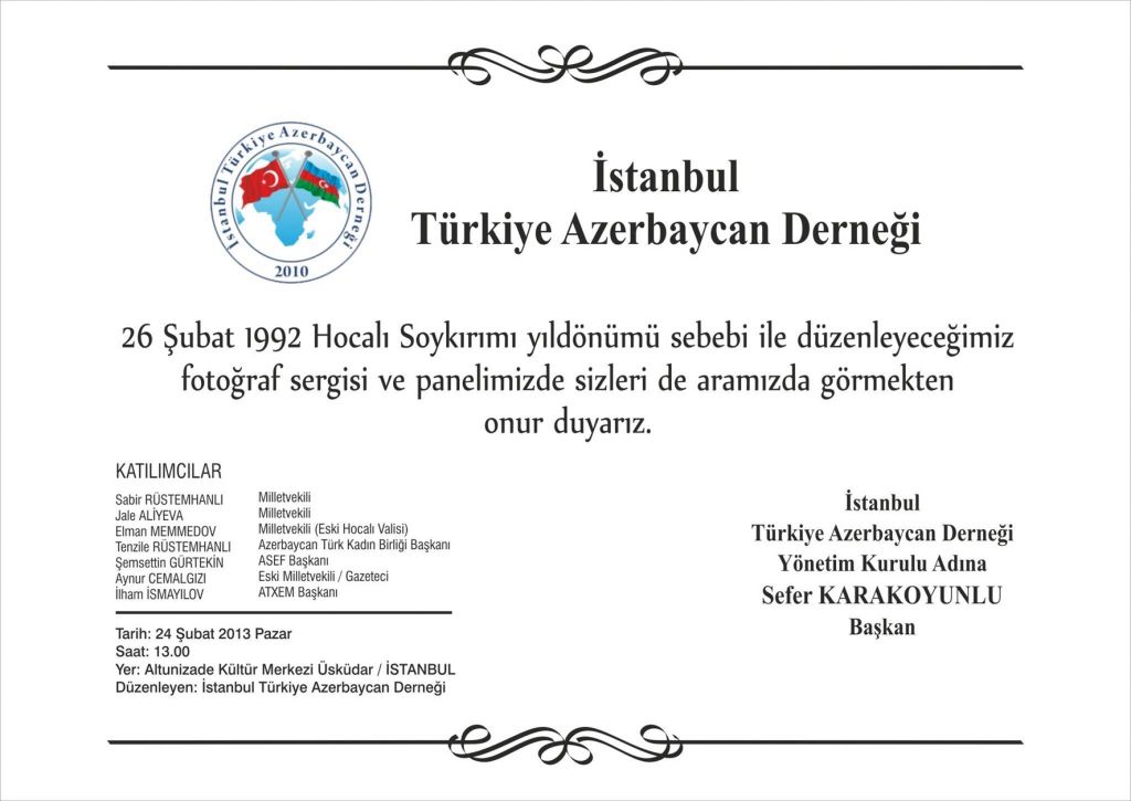 İstanbul Türkiye Azerbaycan Derneği'nden Fotoğraf Sergisi