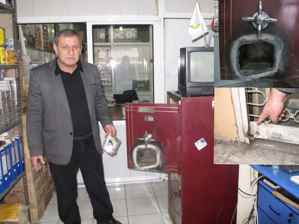 Hırsızlar iş yerini soydu
