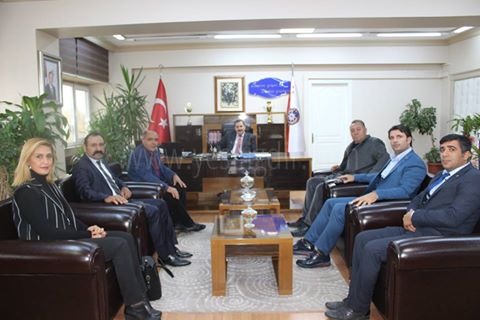 EMNİYET MÜDÜRÜNE VE JANDARMA ALAY KOMUTANINA ZİYARET