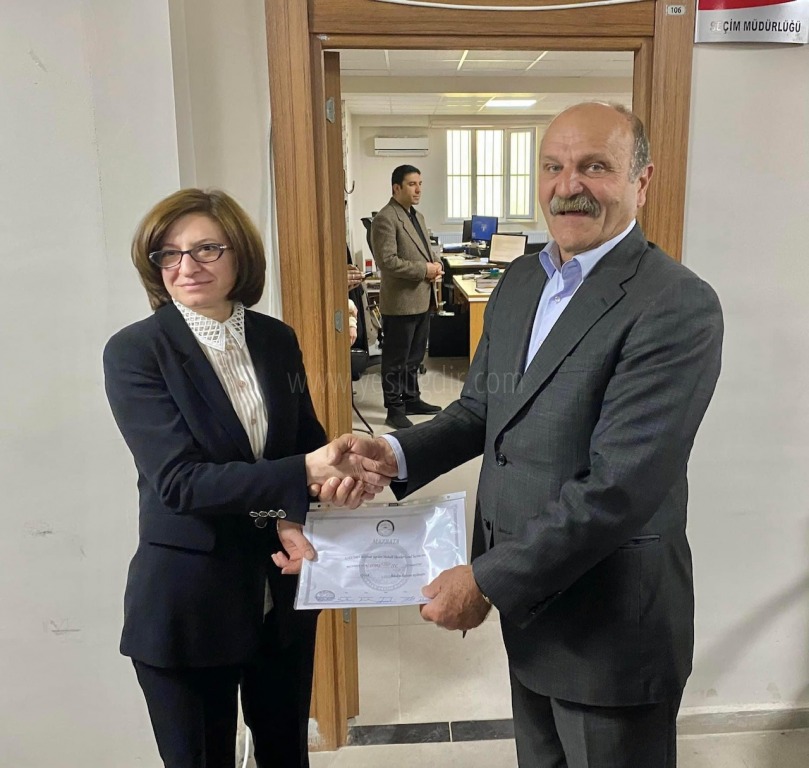 MEHMET NURİ GÜNEŞ MAZBATASINI ALDI