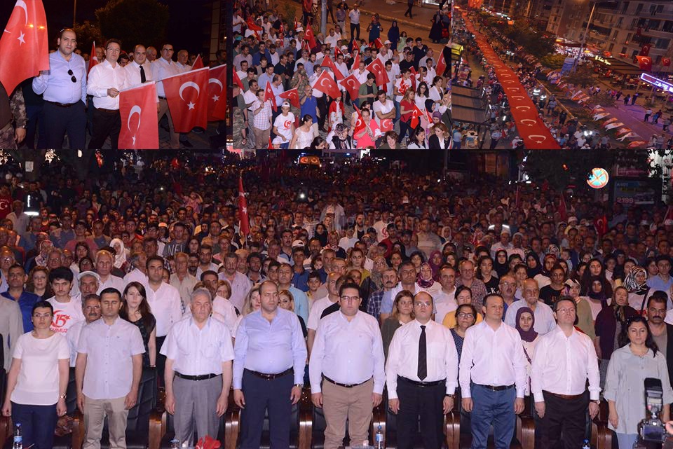 IĞDIR DA BİNLERCE VATANDAŞ DEMEOKRASİ İÇİN YÜRÜDÜ