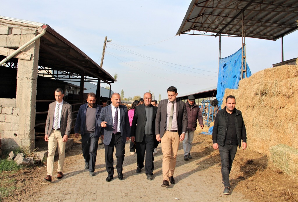 HAYVANCILIK İŞLETMELERİ ZİYARET EDİLDİ HAYVAN PAZARI DENETLENDİ