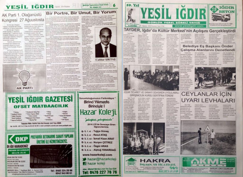 Yeşil Iğdır Gazetesi