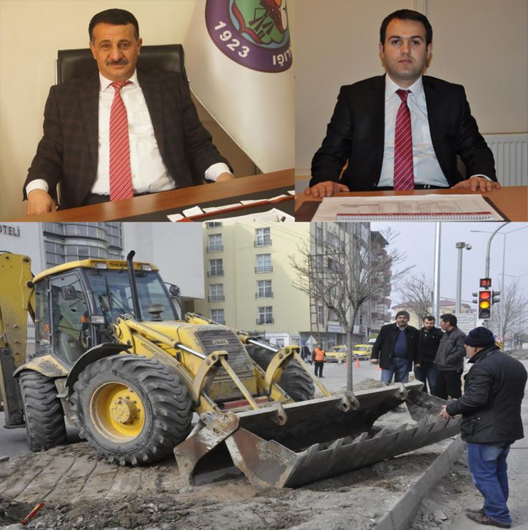 Iğdır Merkezde Orta Refüjlerde Düzenleme ve Temizleme Çalışması Yapılıyor