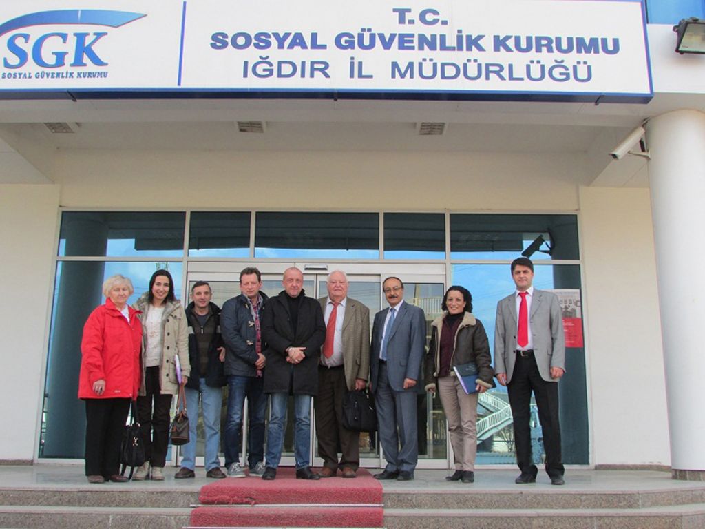 Yabancı Heyet Iğdır SGK'yı Ziyaret Etti
