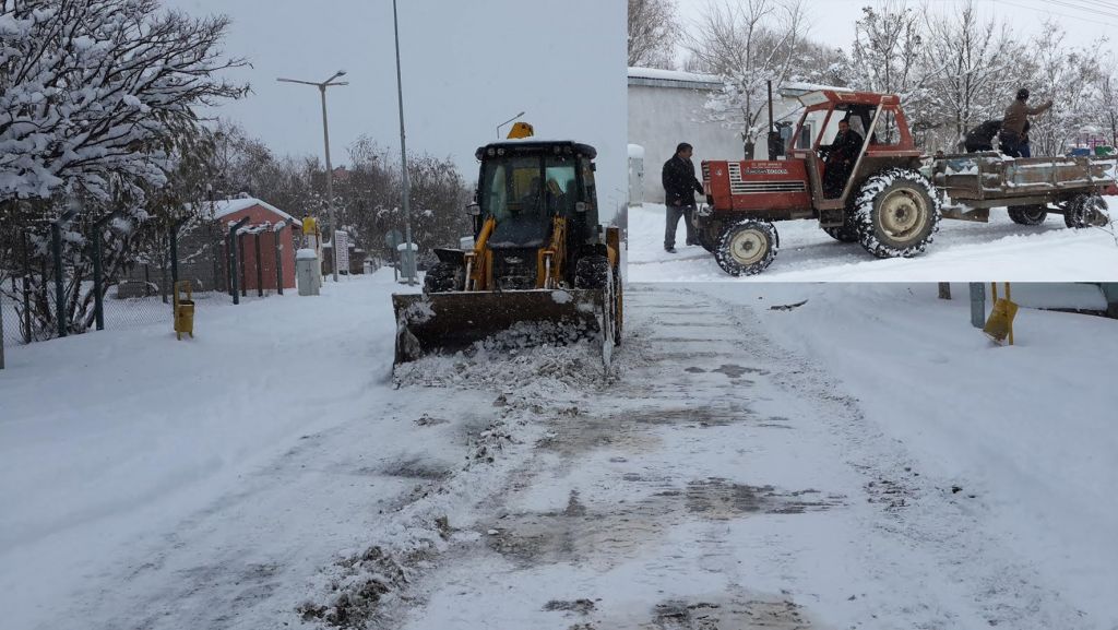 Karakoyunlu İlçesinde Kar Çalışmaları Devam Ediyor