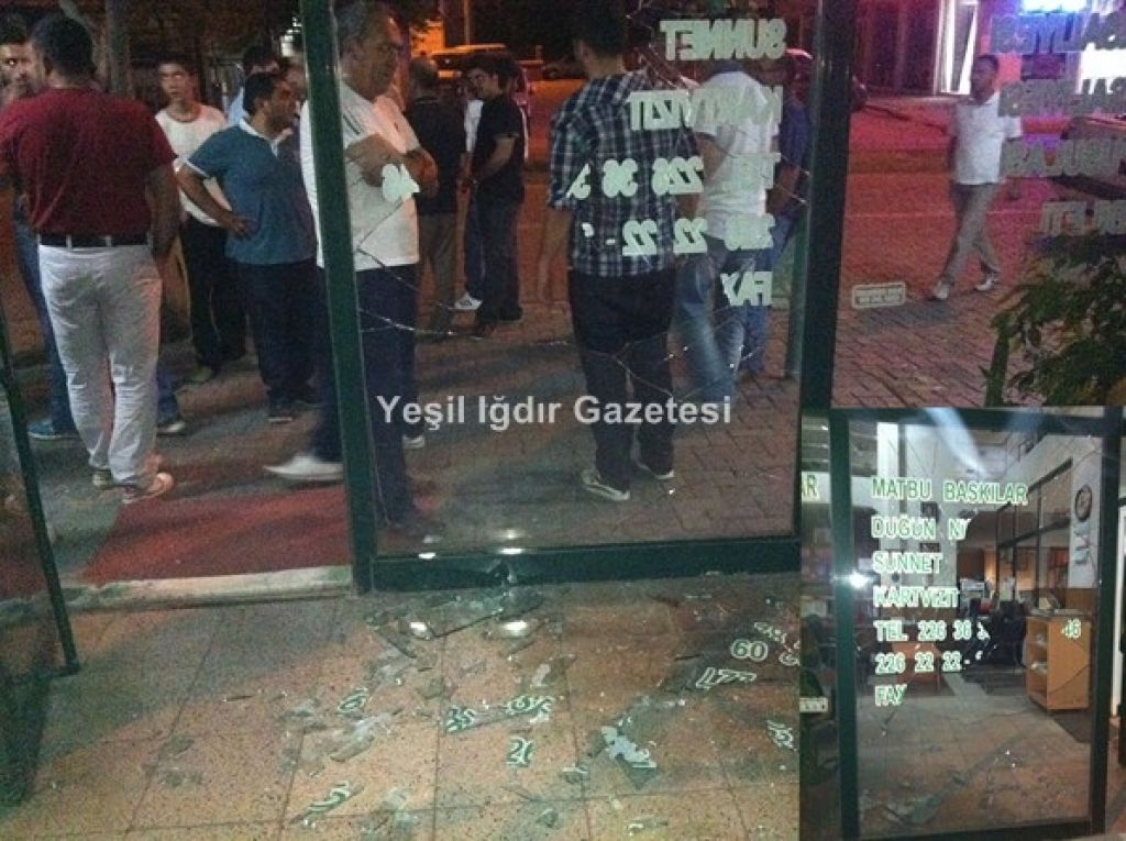 YEŞİL IĞDIR GAZETESİNE YİNE SALDIRDILAR