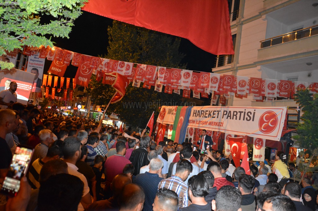 MHPNİN VALİ YOLU SEÇİM BÜROSU DOLDU TAŞTI