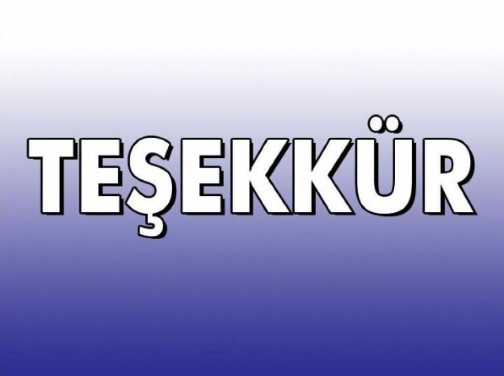 Teşekkür
