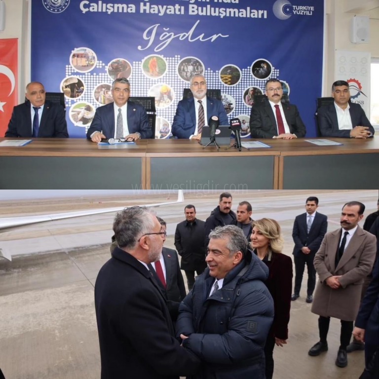 ÇALIŞMA BAKANI PROF DR VEDAT IŞIKHAN IĞDIRDA
