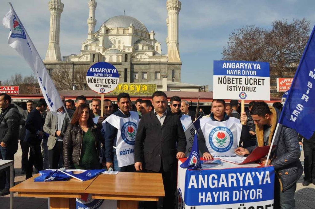 Angaryaya Hayır Diyor Nöbet Görevi İçin Ücret İstiyoruz