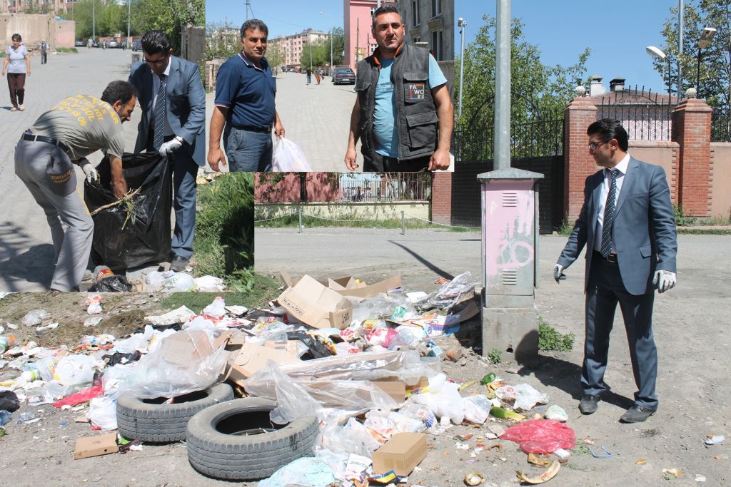 Örnek Muhtardan Mahalle Temizliği