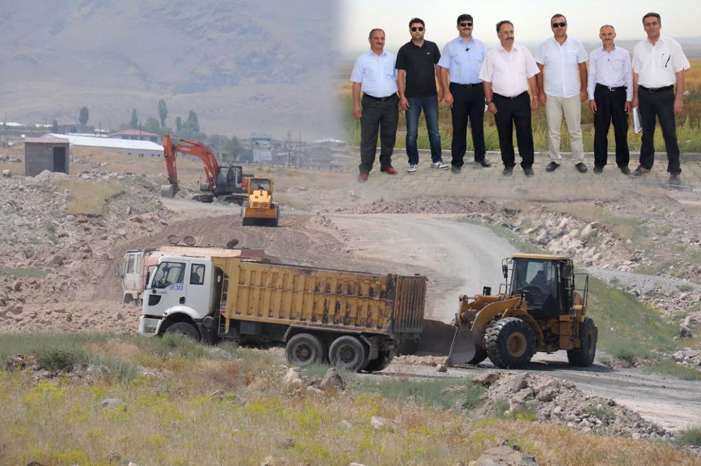 Rektör Yılmaz Suveren Kampüsünde Devam Eden Altyapı Çalışmalarını İnceledi