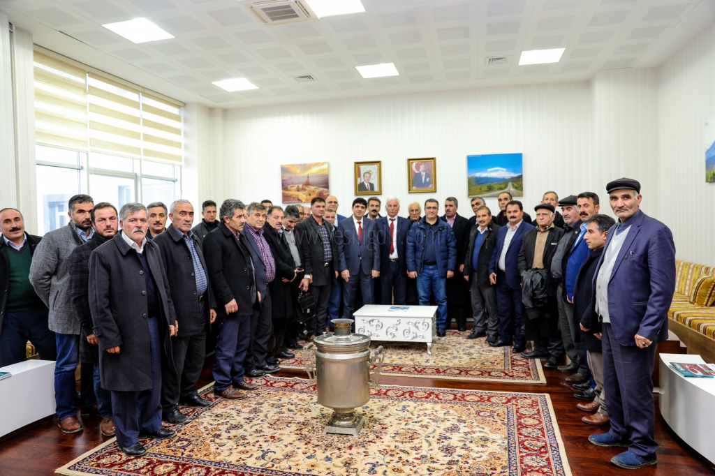 Rektör Alma Tuzlucadaki Muhtarları Ağırladı