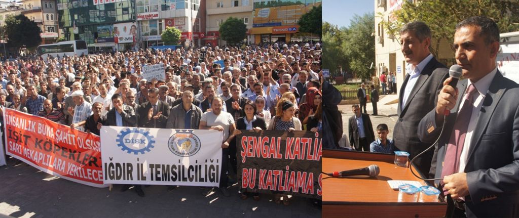 Iğdırlılar IŞİD katliamını kınadı