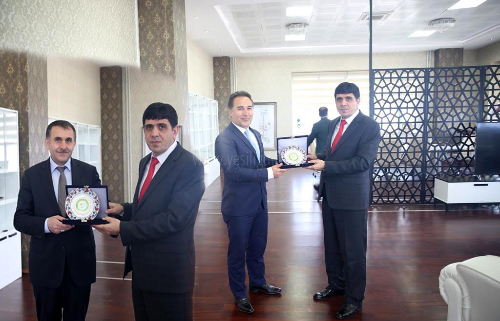 Erzurum Orman Bölge Müdürü Şaban Bıyıklı Rektör Almayı makamında ziyaret etti