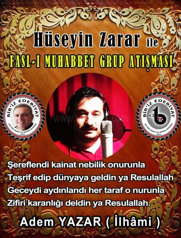 269 Yapılan Faslı Muhabbet Atışma dörtlükleri