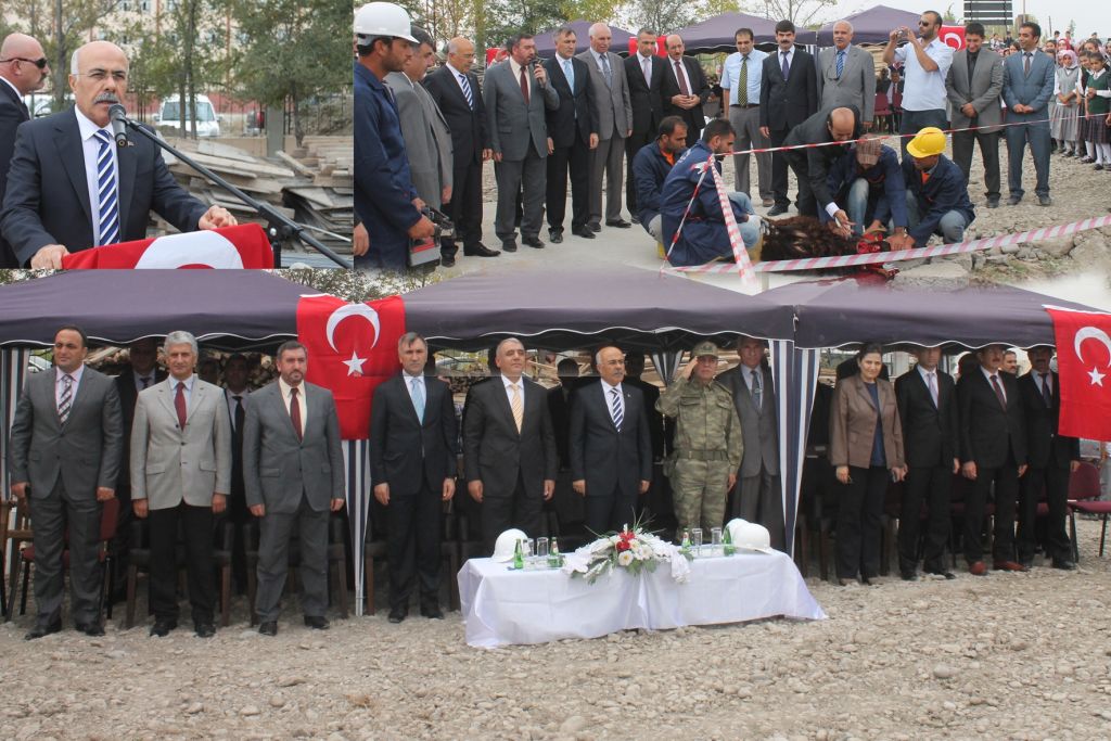 Iğdırda 16 Derslik İmam Hatip Ortaokulunun Temeli Atıldı