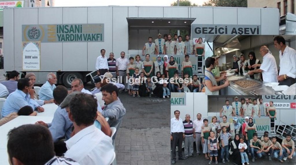 İnsani Yardım Vakfı İHH tarafından Iğdırda bin beş yüz kişiye iftar yemeği verildi