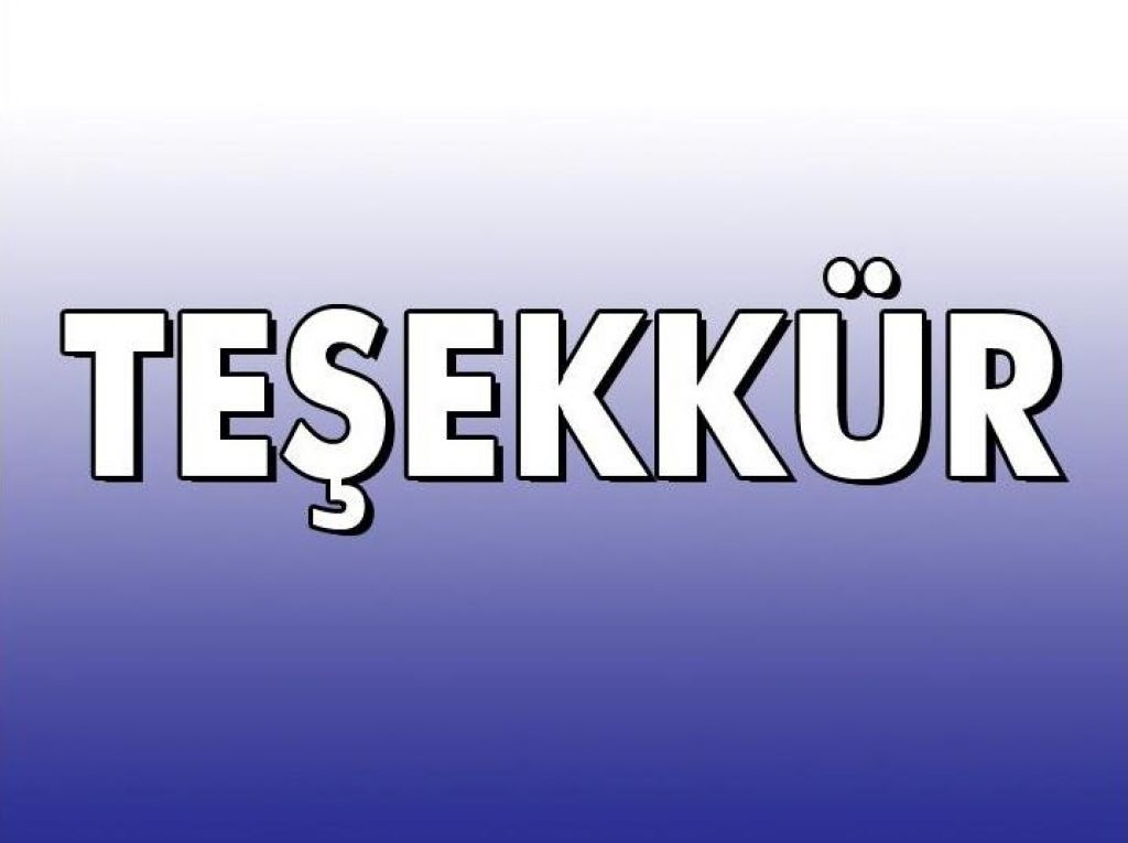 Teşekkür