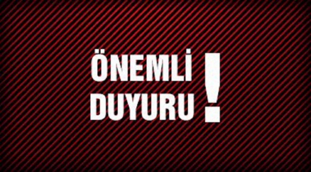 Iğdır Şoförler ve Otomobilciler Oda Başkanlığından Duyrulur