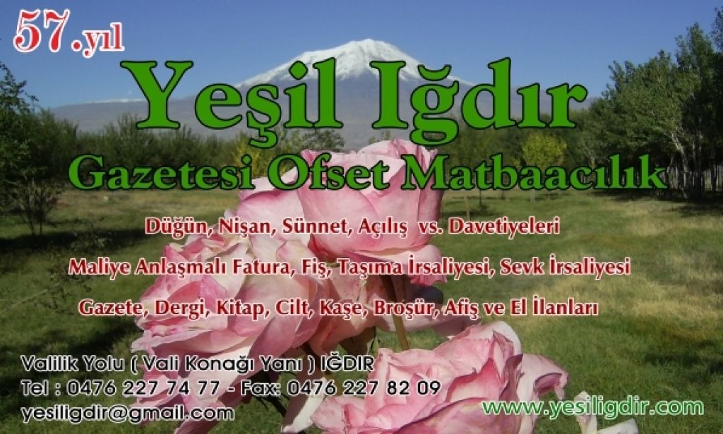 Yeşil Iğdır Gazetesi Ofset Matbaacılık Ltd Şti