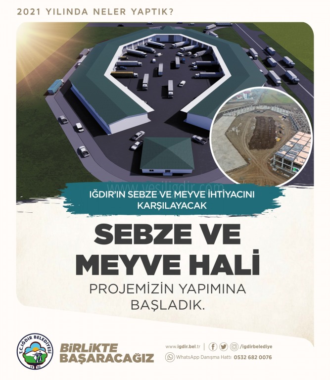 Sebze ve Meyve Hali projesinin yapımına başlandı
