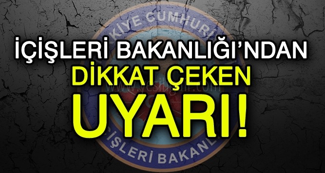 YAYLACILARA UYARI