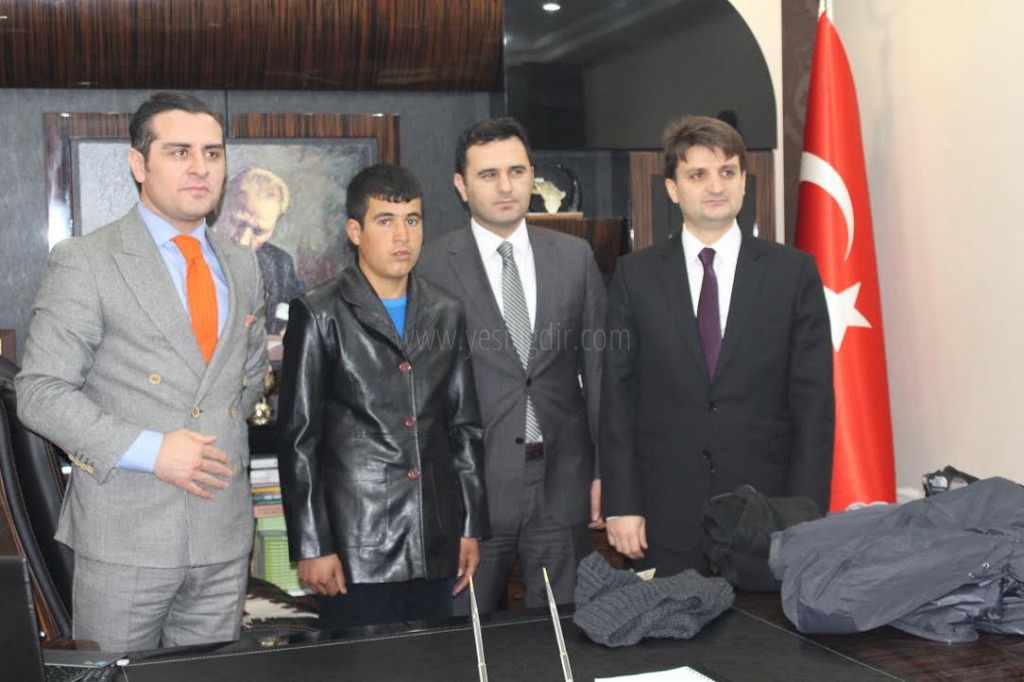 Çoban Serkan Şut Vali Davut Haner tarafından kabul edildi