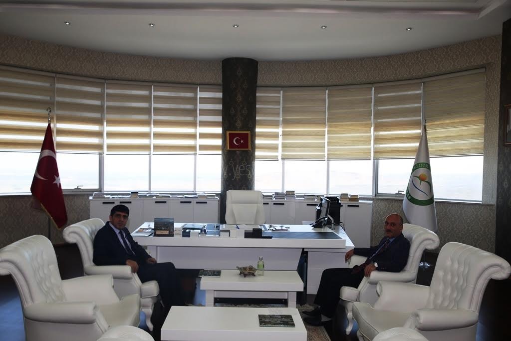 Milli Eğitim Müdüründen Rektör Almaya Veda Ziyareti