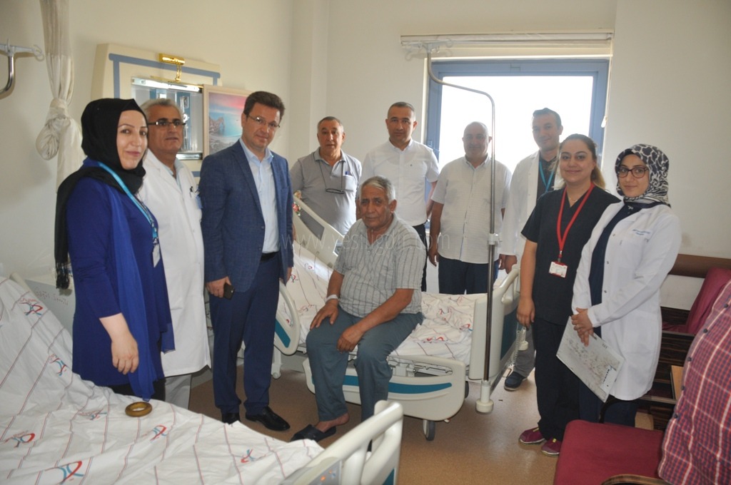VALİ ENVER ÜNLÜDEN AYDIN DENİZE GEÇMİŞ OLSUN ZİYARETİ