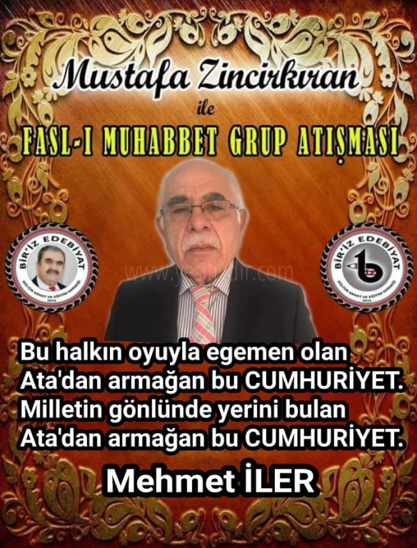 FASL-I MUHABBET CUMHURİYET KONULU ŞİİR SEÇKİSİMEHMET İLER