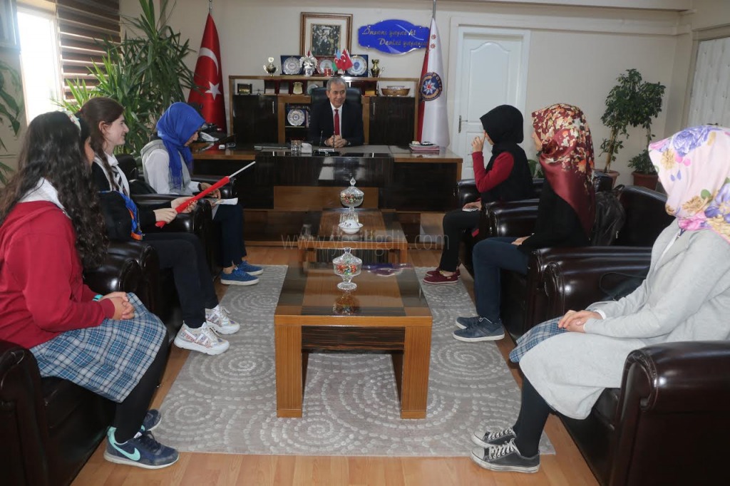 İMKB ANADOLU LİSESİ ÖĞRENCİLERİ İL EMNİYET MÜDÜRÜ YÜKSEL BABALI ZİYARET ETTİ