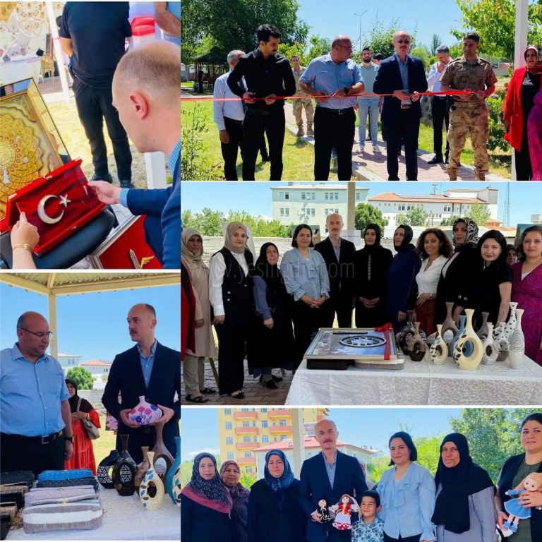 Karakoyunlu'da Hayat Boyu Öğrenme Haftası Kapsamında Yıl Sonu Sergisi Düzenlendi